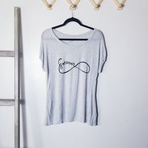 APT 9 LIGHT HEATHER GRAY CUFFED SLEEVE FOREVER SHIRT SIZE LARGE